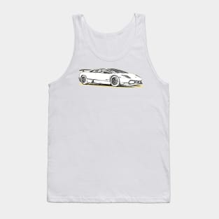 Aventador SV Wireframe Tank Top